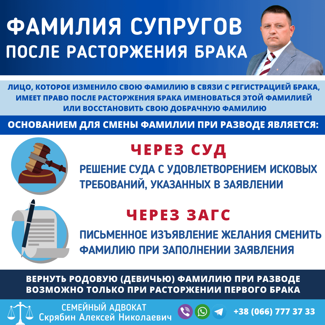 Фамилия супругов после расторжения брака в Запорожье Фамилия супругов после расторжения брака в Запорожье