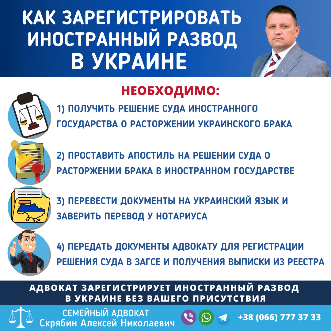 Как зарегистрировать иностранный развод в Украине в Запорожье Как зарегистрировать иностранный развод в Украине в Запорожье